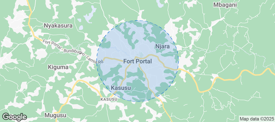 Fort Portal City Airbnb map